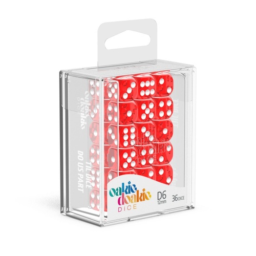 Oakie Doakie Dice D6 12mm Translucent - Red