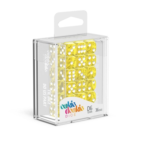 Oakie Doakie Dice D6 12mm Translucent - Yellow