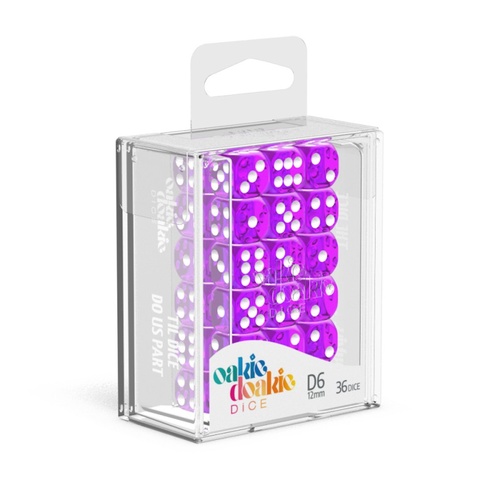 Oakie Doakie Dice D6 12mm Translucent - Purple