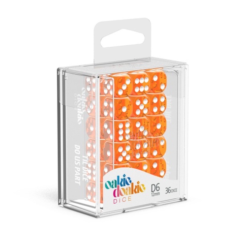 Oakie Doakie Dice D6 12mm Translucent - Orange (36)