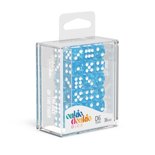 Oakie Doakie Dice D6 12mm Speckled - Light Blue