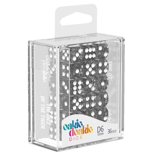 Oakie Doakie Dice D6 12mm Speckled - Black
