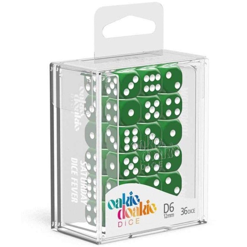 Oakie Doakie Dice D6 12mm Solid - Green