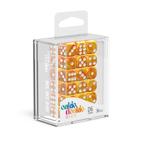 Oakie Doakie Dice D6 12 mm Gemi - Sunstone (36)