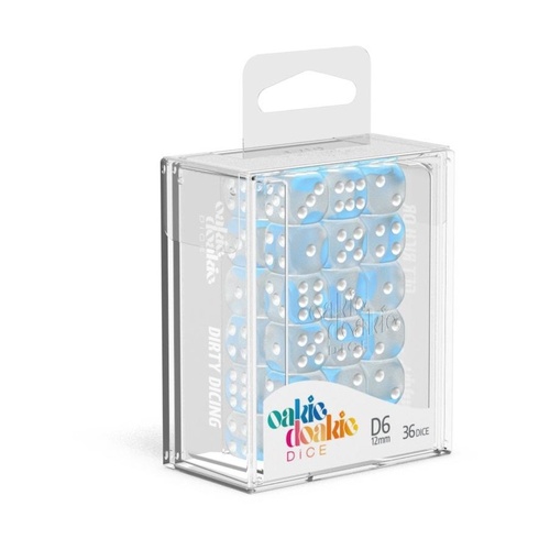 Oakie Doakie Dice D6 12 mm Glow in the Dark - Arctic (36)