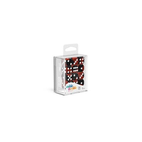 Oakie Doakie Dice D6 16 mm Glow in the Dark - Lava (12)