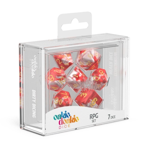 Oakie Doakie Dice RPG Set Gemi Dice - Red Sky