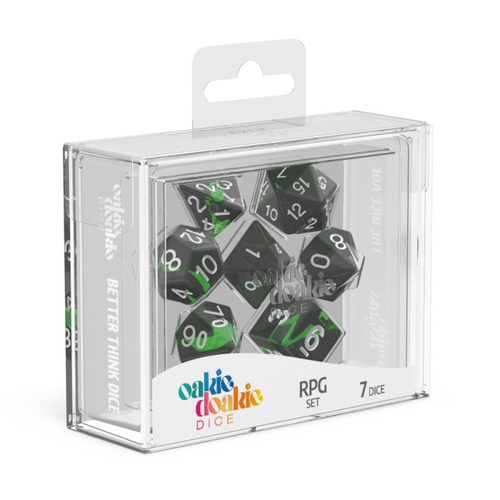 Oakie Doakie Dice RPG Set Enclave Dice - Emerald