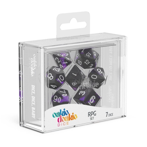 Oakie Doakie Dice RPG Set Enclave Dice - Amethyst