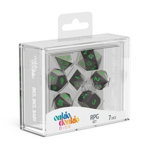 Oakie Doakie Dice RPG Set Metal Dice - Matrix