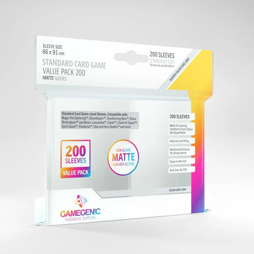 Gamergenic Matte Standard Value Pack 200