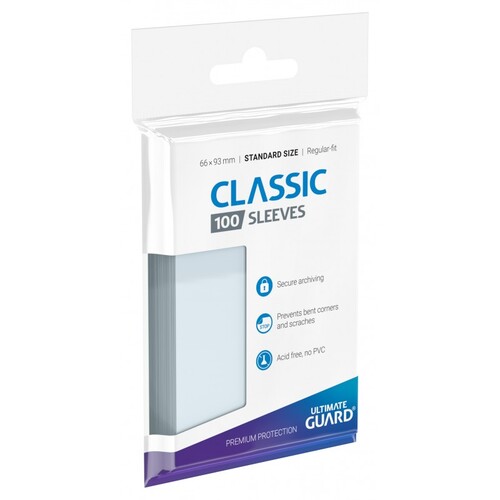 Ultimate Guard Classic Sleeves Standard Size (100) (66x93mm)