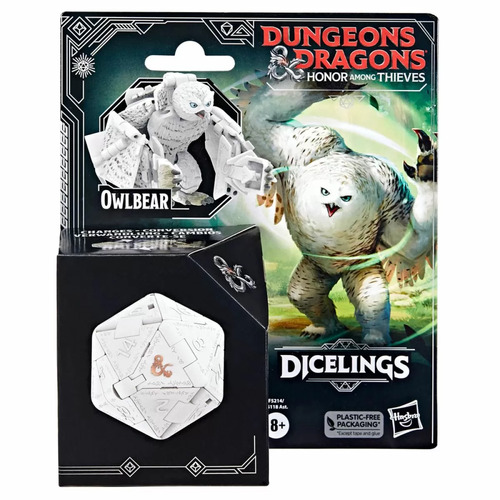D&D Dicelings - White Owlbear