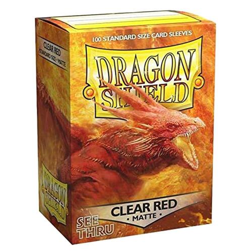 Dragon Shield - Box 100 - Clear Red Matte