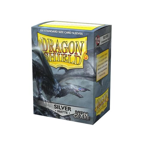 Dragon Shield - Box 100 - Silver Matte Non-Glare