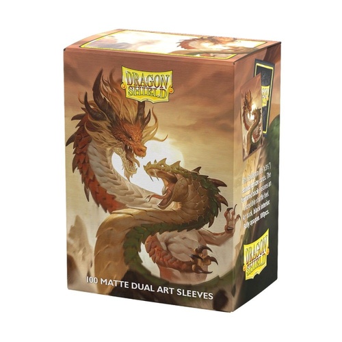Dragon Shield - Box 100 - MATTE Dual Art - Wood Snake 2025