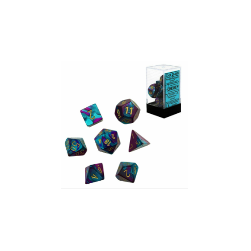 CHX 26449 Gemini Purple-Teal/Gold 7-Die Set