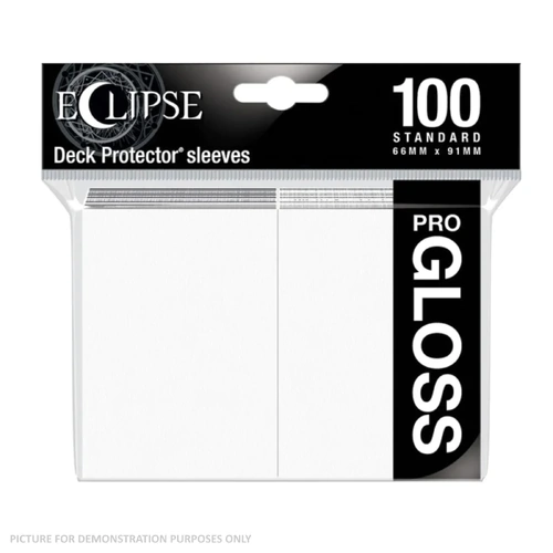 ULTRA PRO Deck Protector Standard - Gloss 100ct White- Eclipse