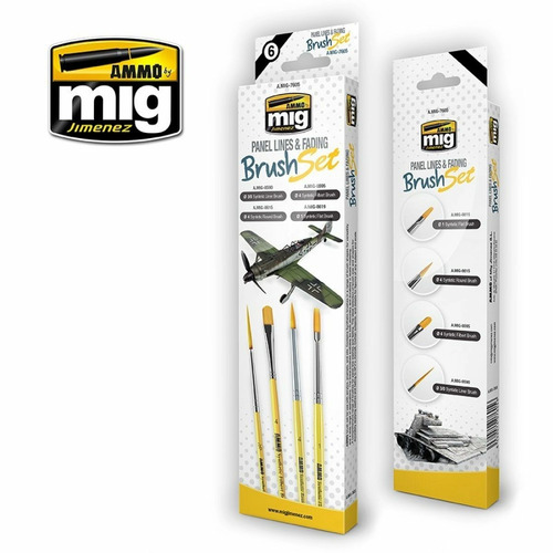 Ammo Panel Lines & Fading Brush Set