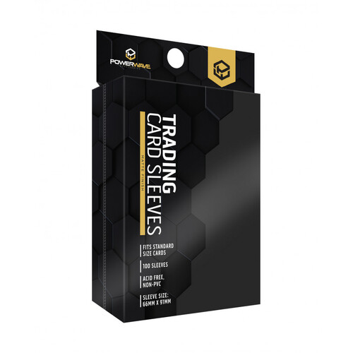 Powerwave Matte Card Sleeves - 100 Black