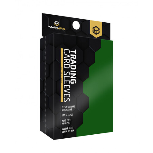 Powerwave Matte Card Sleeves - 100 Green