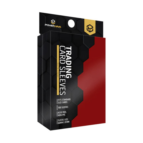 Powerwave Matte Card Sleeves - 100 Red