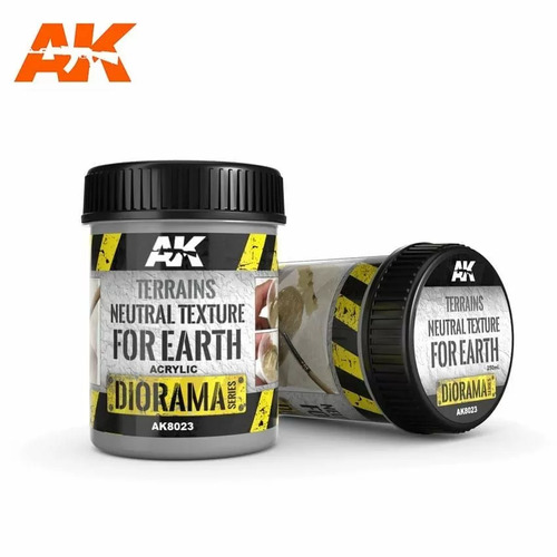 AK Interactive Dioramas - Terrains Neutral Texture For Earth 250ml