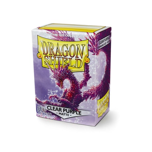 Dragon Shield - Box 100 - Clear Purple Matte