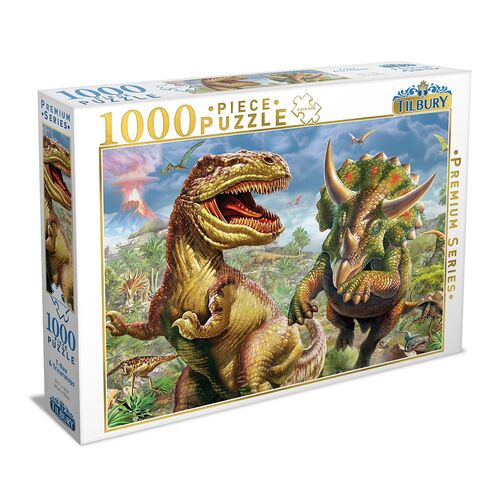 Tilbury T-Rex & Triceratops 1000pc Puzzle
