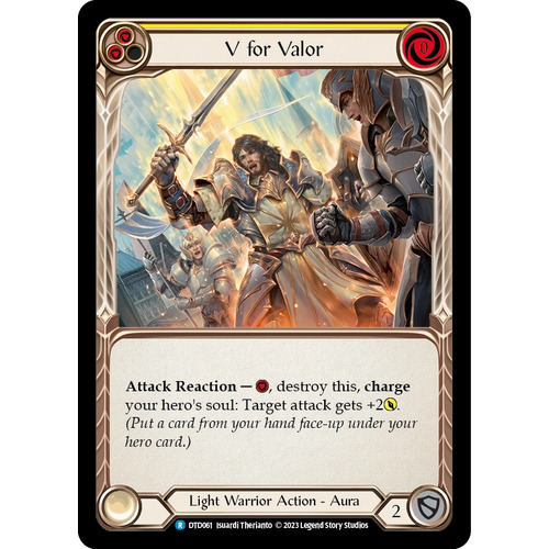 V for Valor (Yellow) - DTD