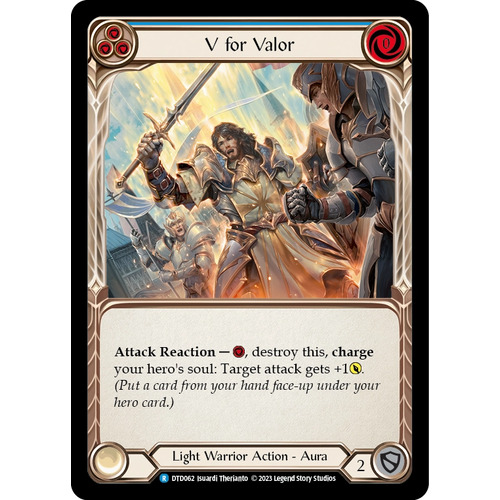 V for Valor (Blue) - DTD