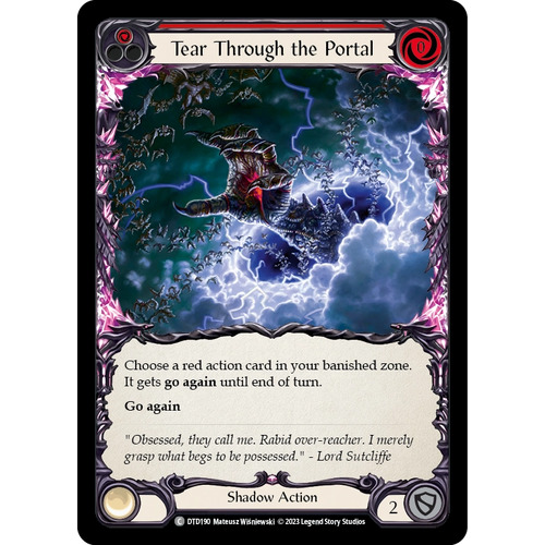 Tear Through the Portal (Red) - DTD