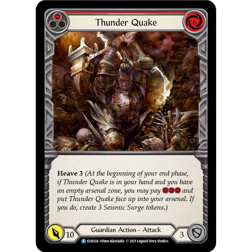 3x Thunder Quake (Red)  - EVR