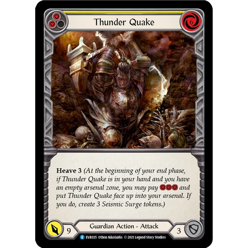 3x Thunder Quake (Yellow)  - EVR