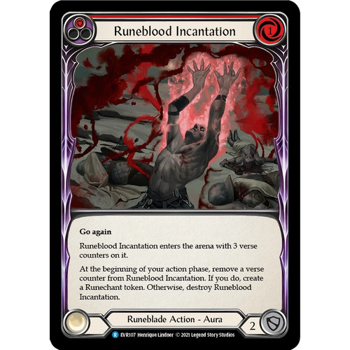 3x Runeblood Incantation (Red)  - EVR