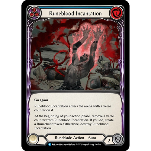 3x Runeblood Incantation (Blue)  - EVR