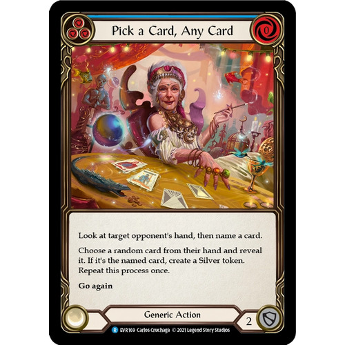 3x Pick a Card, Any Card (Blue)  - EVR