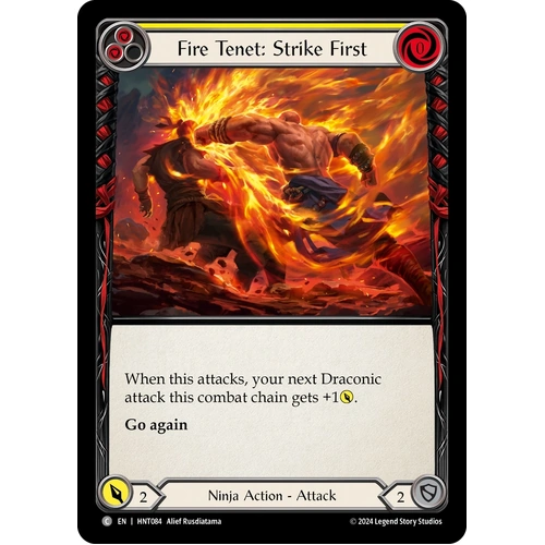 Fire Tenet: Strike First (Yellow) (Regular) - HNT