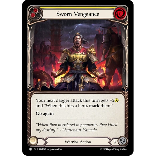 Sworn Vengeance (Yellow) (Regular) - HNT