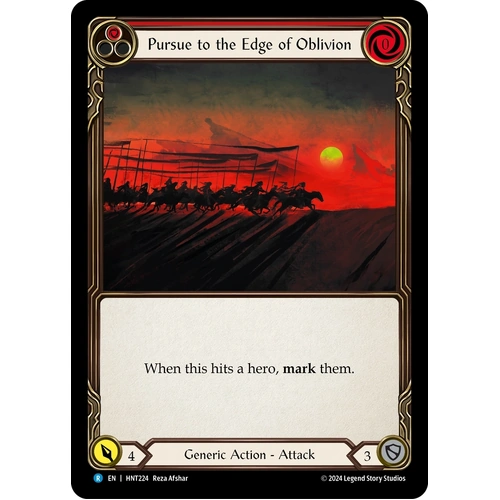 Pursue to the Edge of Oblivion (Red) (Regular) - HNT