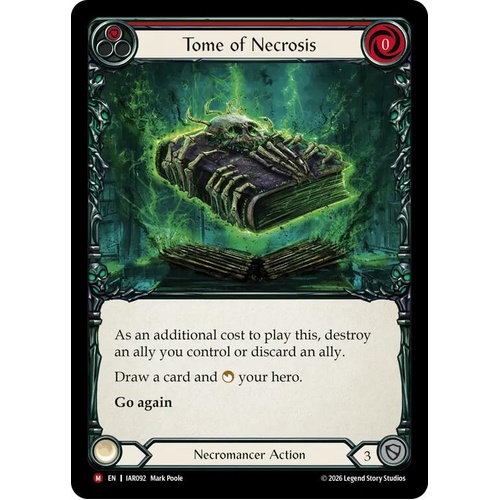 Tome of Necrosis (Red) (Rainbow Foil) - IAR