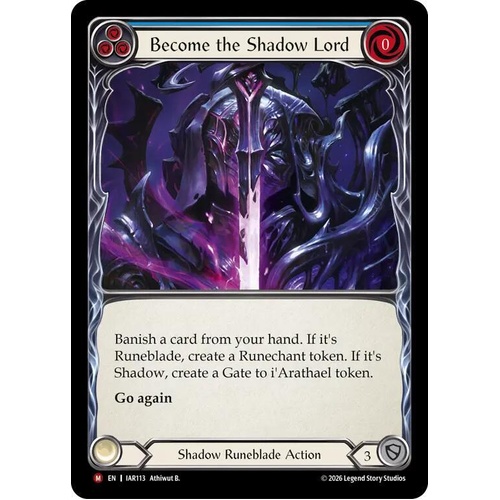 Become the Shadow Lord (Blue) - IAR
