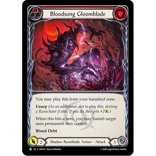 Bloodsong Gloomblade (Red) - IAR