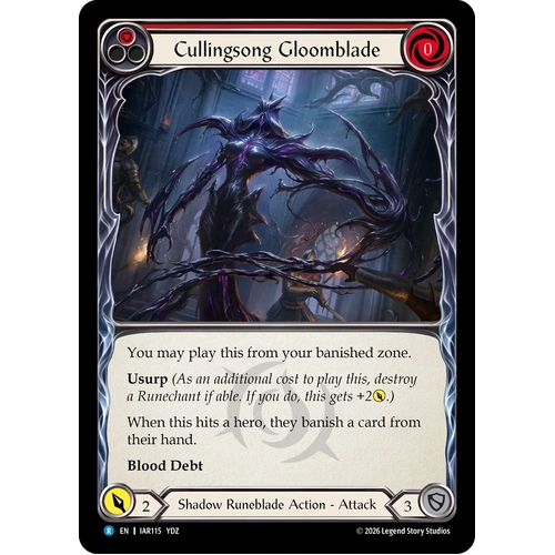 Cullingsong Gloomblade (Red) (Rainbow Foil) - IAR