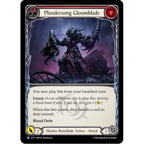Plundersong Gloomblade (Red) - IAR