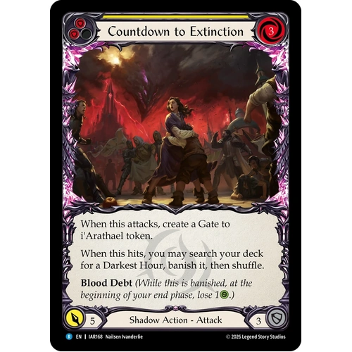 Countdown to Extinction (Yellow) (Rainbow Foil) - IAR