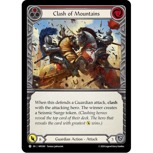 Clash of Mountains (Red) (Rainbow Foil) - MPG