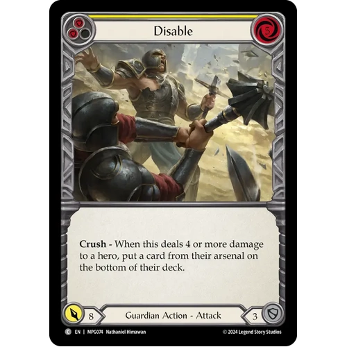 Disable (Yellow) - MPG