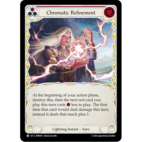 Chromatic Refinement (Red) [OMN193] (Omens of the Third Age)  Rainbow Foil