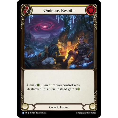 Ominous Respite (Yellow) [OMN218] (Omens of the Third Age)